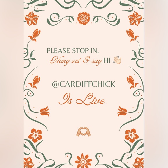 Other - Cardiffchick is Live! Like this listing to be notified for my Live Shows 🫶🏼